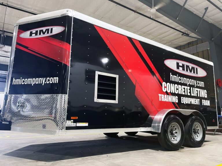 Polyurethane Concrete Lifting Trailer HMI