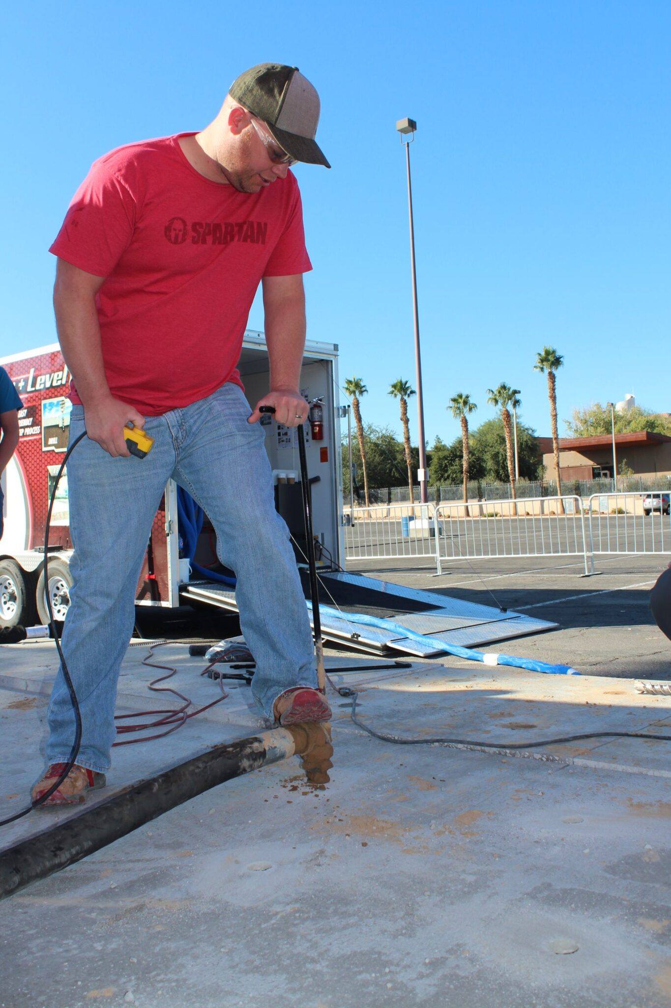 Business Opportunity Poly Concrete Raising Business HMI